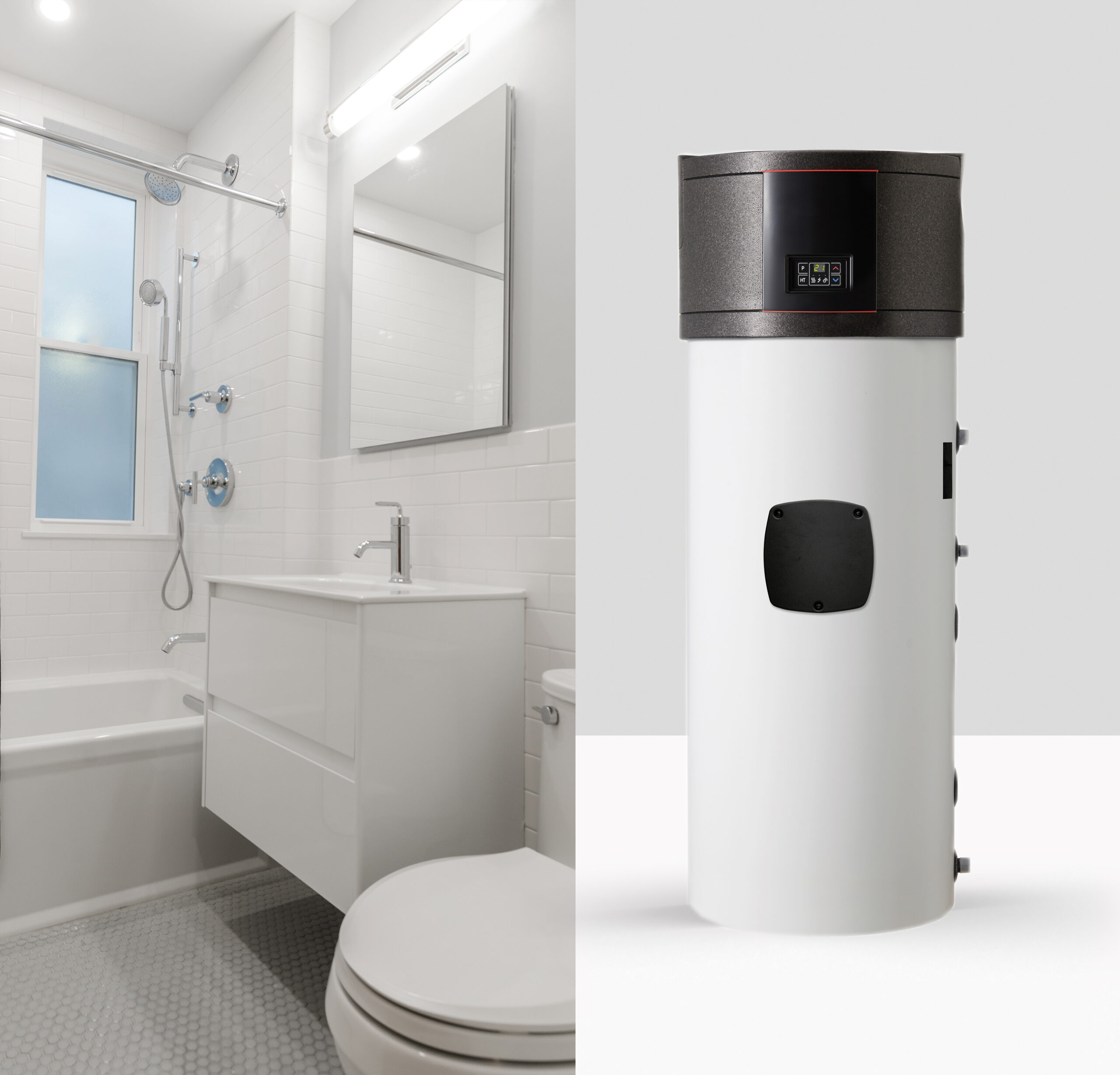 ERWÄRMUNG VON BRAUCHWASSER IM BADEZIMMER