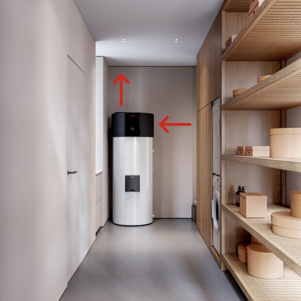 Clevere Aufstellung, die Platz spart